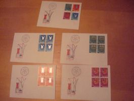 PJ 1981 FDC Serie und 4er AB NUR 75 RP