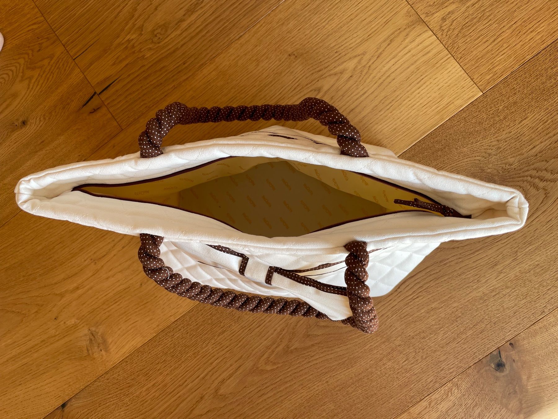 Taschen für Damen: Stofftasche mit Schleife beige/NEU – Neu und originalverpackt aus Hämikon von schneider.petra 2