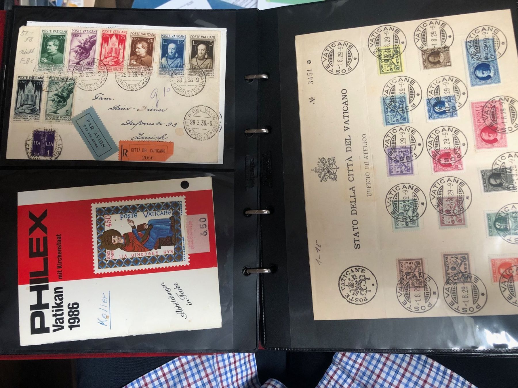 Alle Briefmarken: komplette Sammlung FDC/Briefe VATICANO - immenser Katalog ! – Gebraucht aus Lufingen von Rac0 3