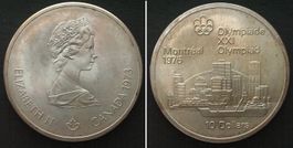 KANADA 10 Dollars 1973, OLYMPIA MONTREAL, Silber unz