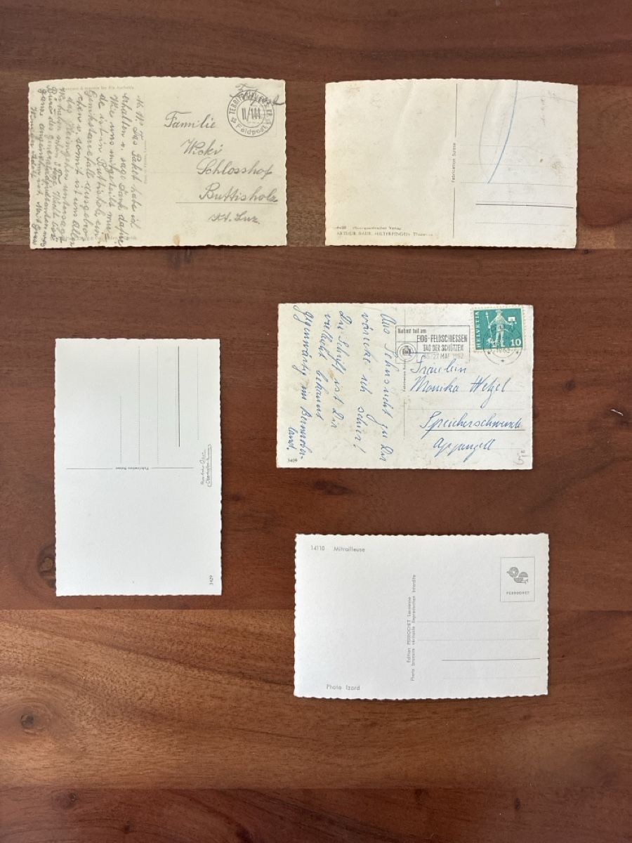Cartoline postali: 10 Ansichtskarten Schweiz vom Militär CH. 6 – Usato da Oftringen venduto da Cla.vD.74 3