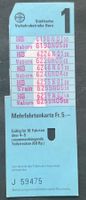 SVB/Städtische Verkehrsbetriebe Bern Mehrfahrtenkarte 1/blau