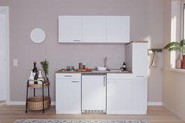 764 Singleküche Küchenzeile 180cm weiss - Küche Einbauküche