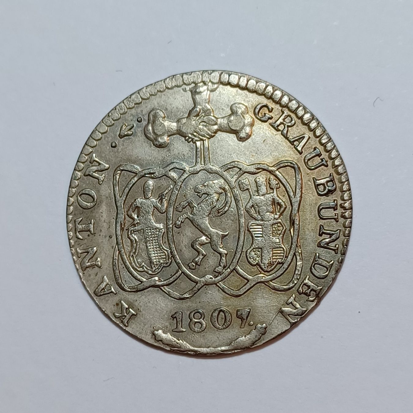 Tutti le monete: 1/2 Batzen 1807 Graubünden – Usato da Pfäffikon ZH venduto da Schweizer_Muenzen 1