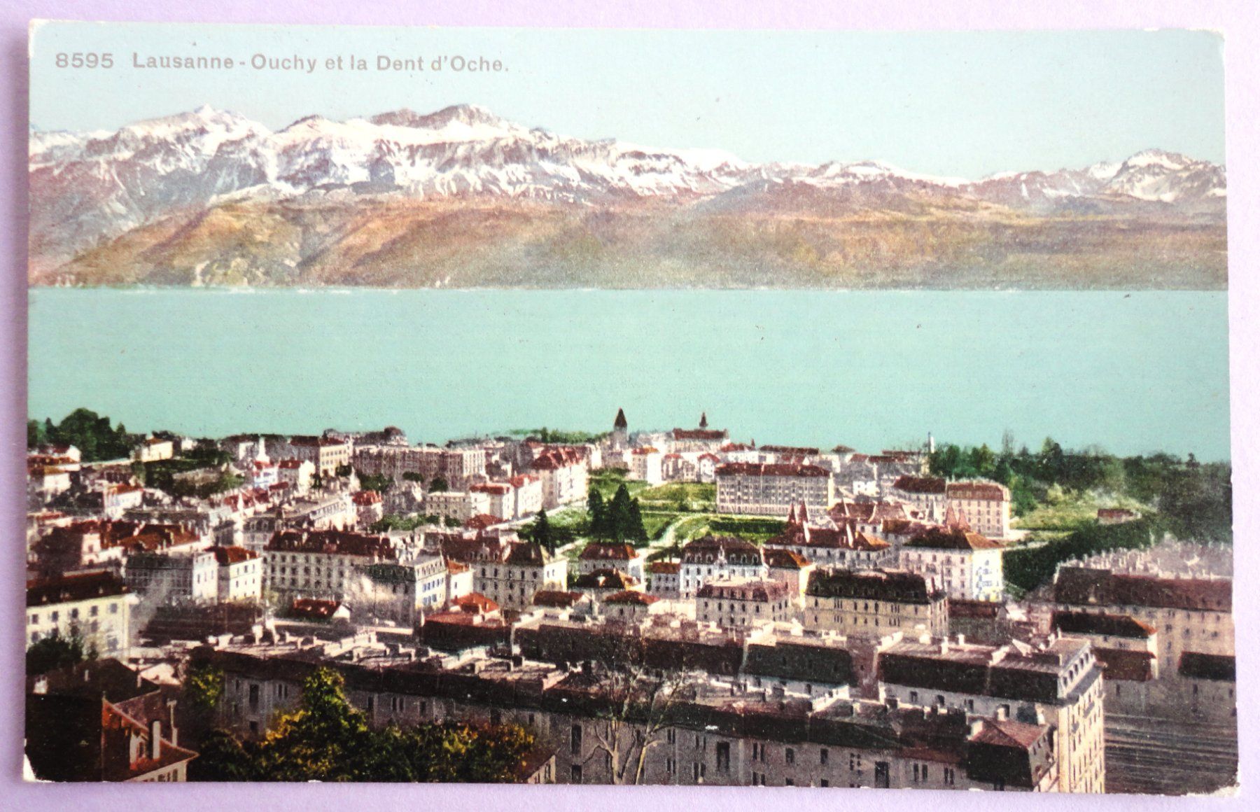 Cartoline postali: Lausanne-Ouchy et la Dent d' Oche – Usato da Fétigny venduto da Billy2miny