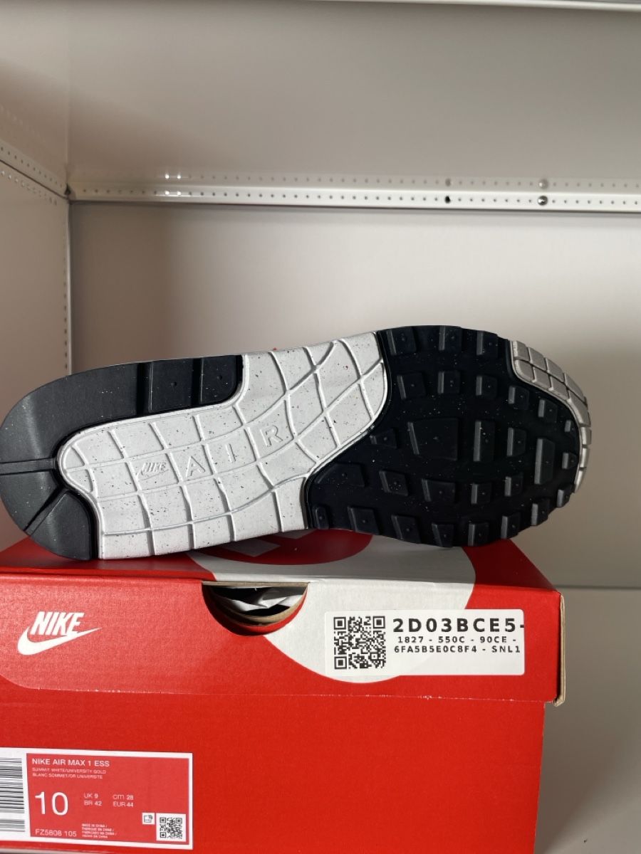 Nike Scarpe da uomo: Air Max 1 Grey/Yellow eu44 – Nuovo e nell'imballaggio originale da Wittenbach venduto da therealmoonstone 1