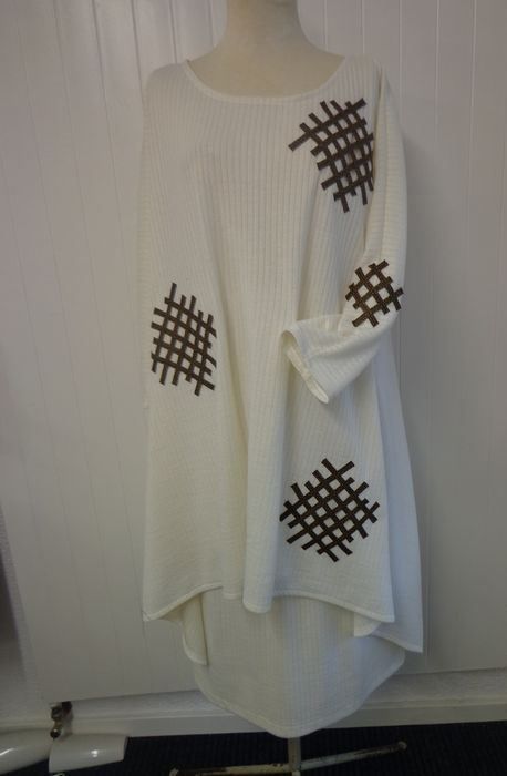 Tuniche: Robe / Tunique jersey crème UNIQUE 48-52 – Nuovo e nell'imballaggio originale da St-Imier venduto da goodber 4