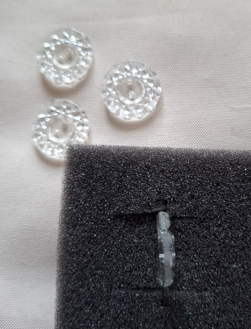 Bottoni: 4x  Glas-Knöpfe, 19 mm – Usato da Dietikon venduto da Hirschkopf 3