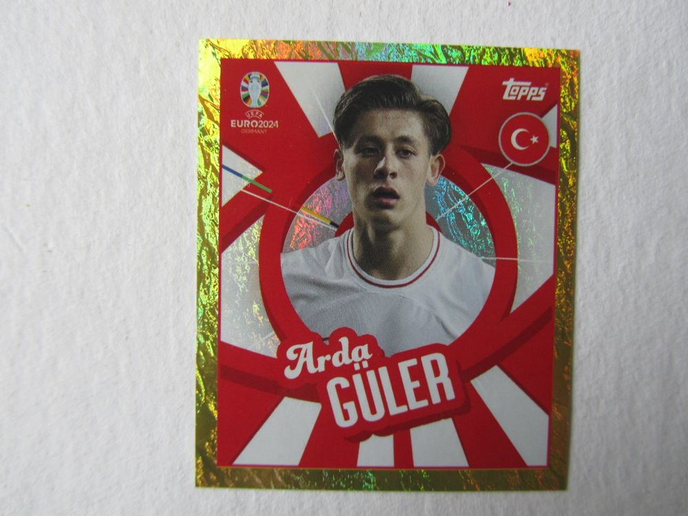 Topps Euro 2024 Sticker Turkiye TUR PTW Arda Güler Rookie Purple Parallel