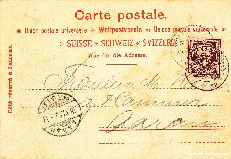 Cartoline postali: Rigi - Känzeli + 1898 – Usato da Emmenbrücke venduto da teestube 1