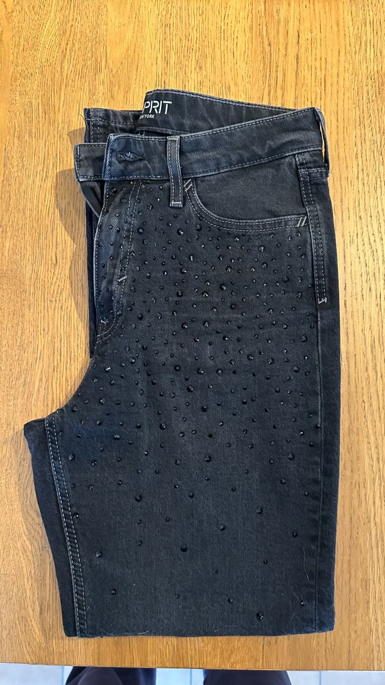 Esprit Jeans: Jeans Esprit neri con strass taglia S – Usato da S. Antonino venduto da day_dxs7