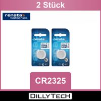 Renata CR2325 Lithium Knopfzellenbatterie - 2 Stk.