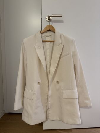 Damen Blazer H&M hellbeige zweireihig neuwertig