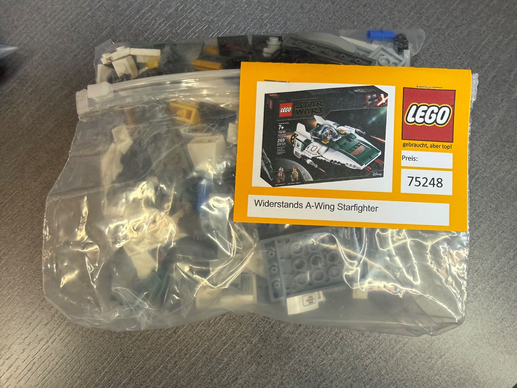 Lego Giocattoli: LEGO Star Wars Set: 75248 A-Wing Starfighter – Usato da Courtaman venduto da zweiligrafix