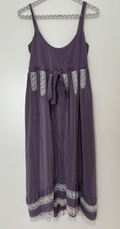 Sommerliches Paul & Joe Seidenkleid, Gr. 36, Lila, Spitze