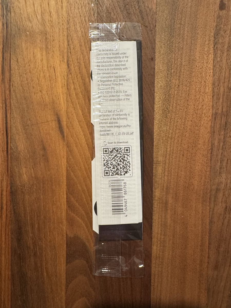 Brillen & Gläser: Sonnenfinsternis Brille – Neu und originalverpackt aus Galgenen von Kekic 1