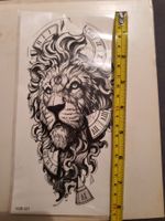 XL Tatouage adhésif Tatuaggio adesivo Body-Sticker Lion Löwe