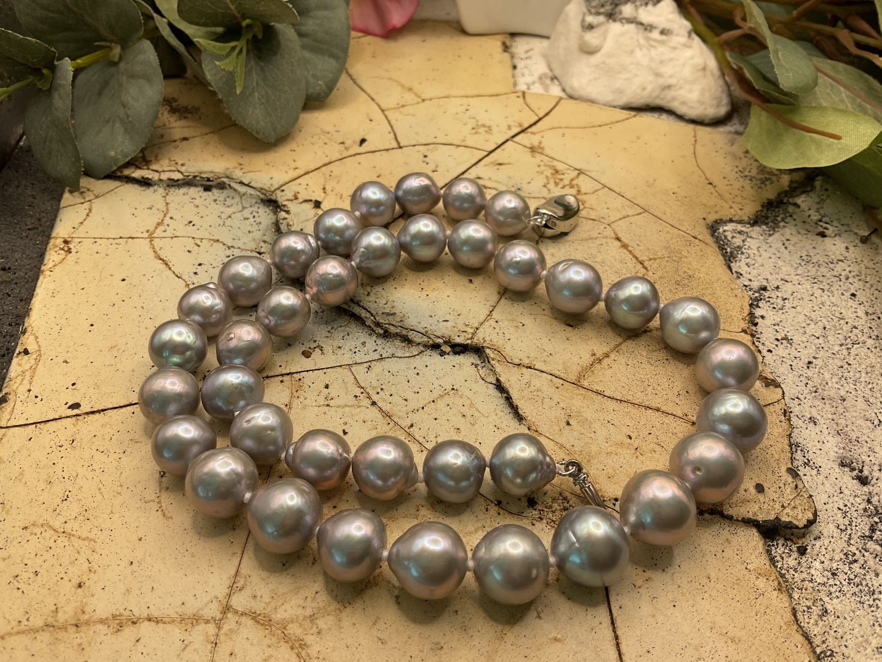 Catenine: Perlencollier Edison Perlen tropfenförmig, 44cm – Nuovo (secondo la descrizione) da luzern venduto da Alpendorf1