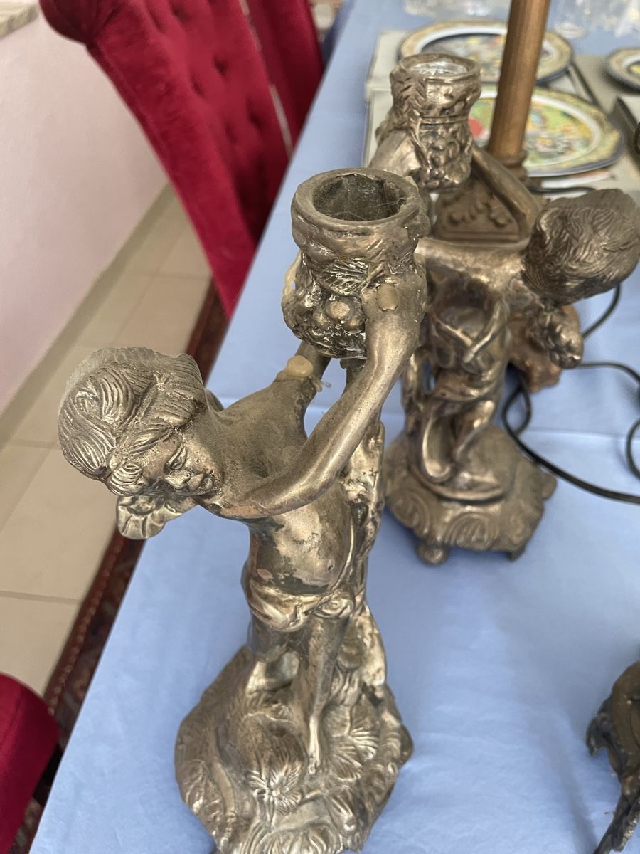 Lampade: Guss Kerzenständer, Lampe,  – Usato da JEGENSTORF venduto da pem_qs2l