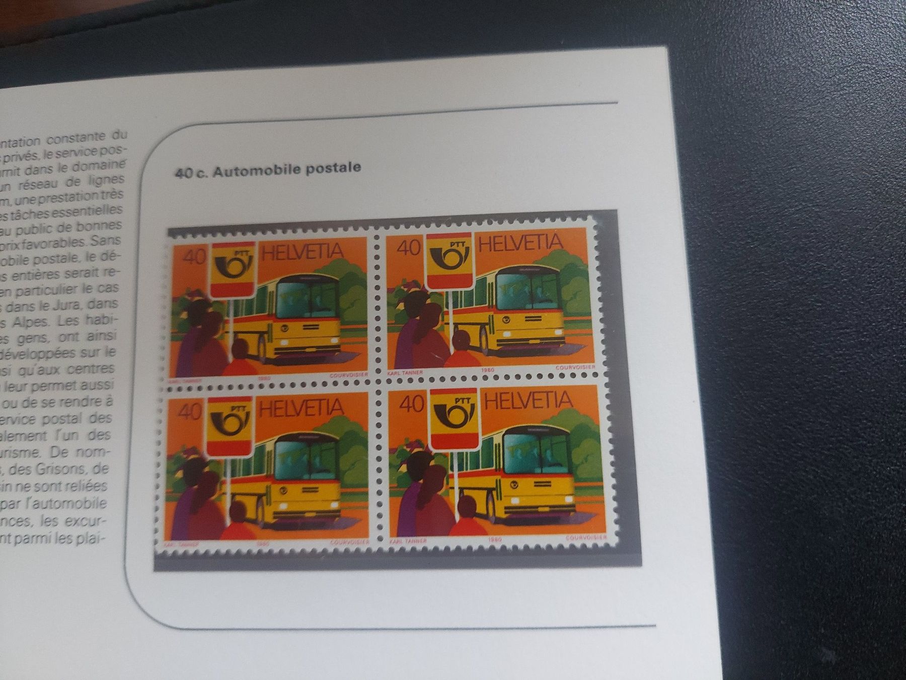 Tutti i francobolli: 1980** SOUVENIR PTT – Nuovo (secondo la descrizione) da Biel/Bienne venduto da Deboma 2