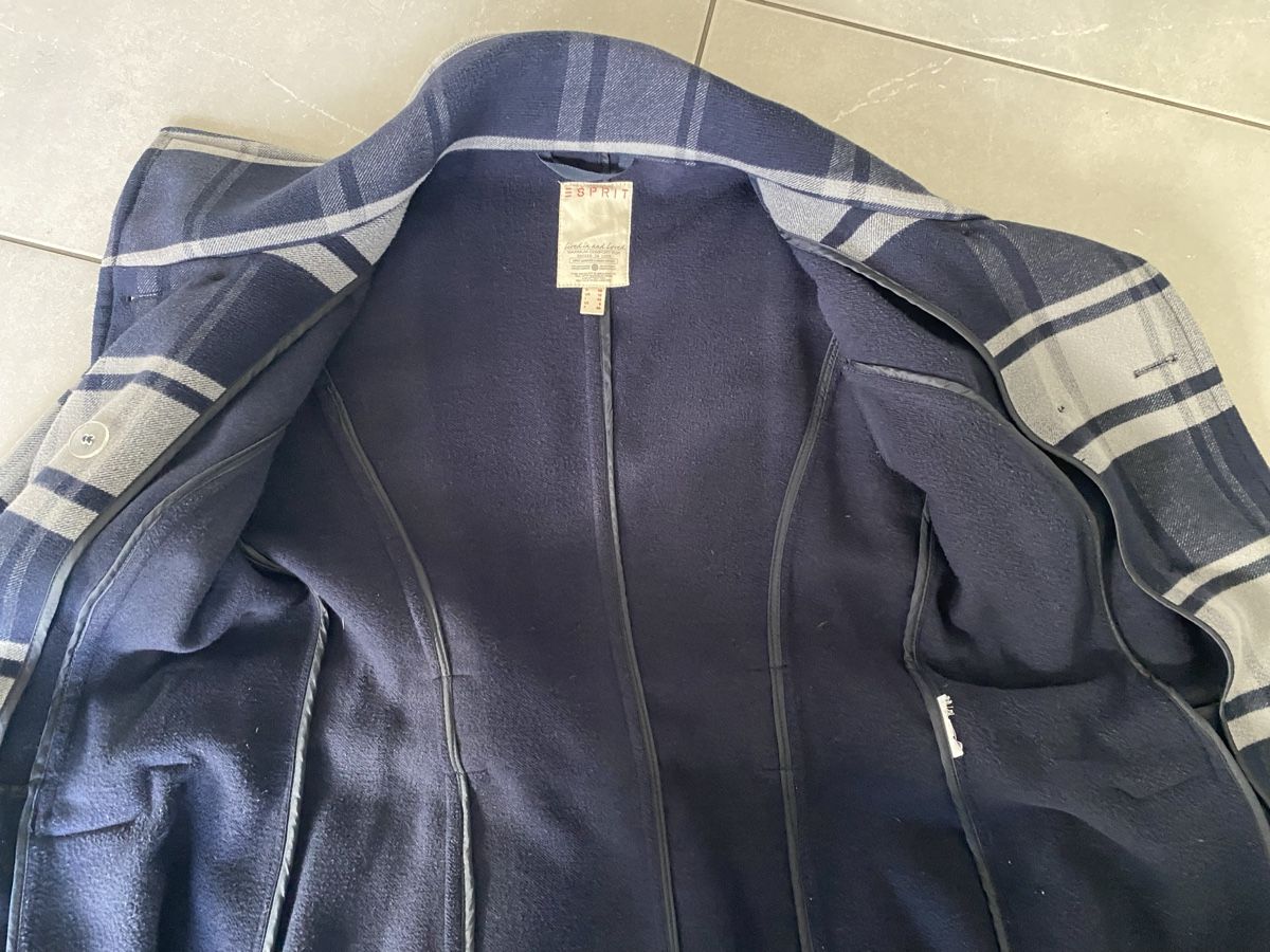 Esprit Giacche: Esprit Übergangsjacke, blau kariert, Gr. 38 – Usato da Hünenberg See venduto da lar_9zjk 1