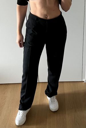 business dinomoda hose Anzughose 38 S M schwarz Bundfalte