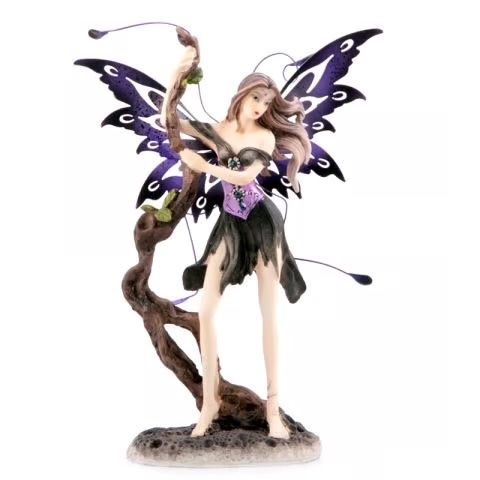 Statuette: Verführungsfee "midnight" - mit kurzem Rock – Nuovo e nell'imballaggio originale da Menzingen venduto da fairy123 1