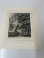 Radierung von Salomon Gessner (1730 - 1788) Waldlandschaft