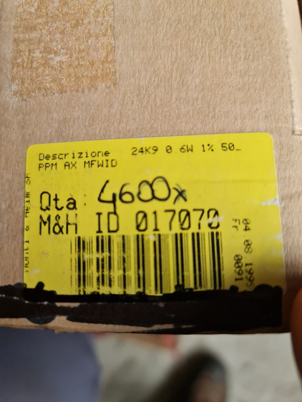 Componenti elettronici: wiederstand 24K9 OHM – Nuovo (secondo la descrizione) da Ins venduto da ottomotto 1