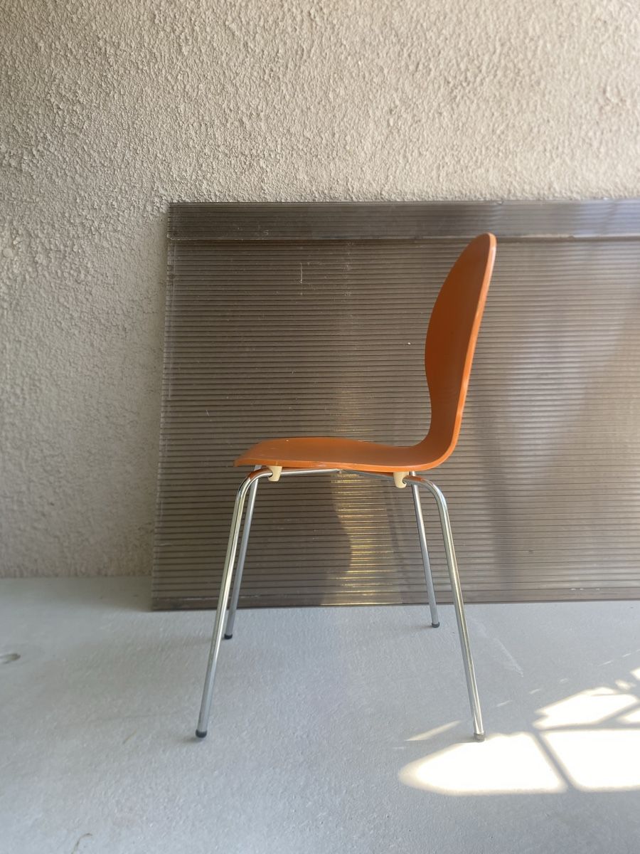 Sedie: Oranger Stuhl im Arne-Jacobsen-Stil  – Usato da Basel venduto da fel_5sqf 3
