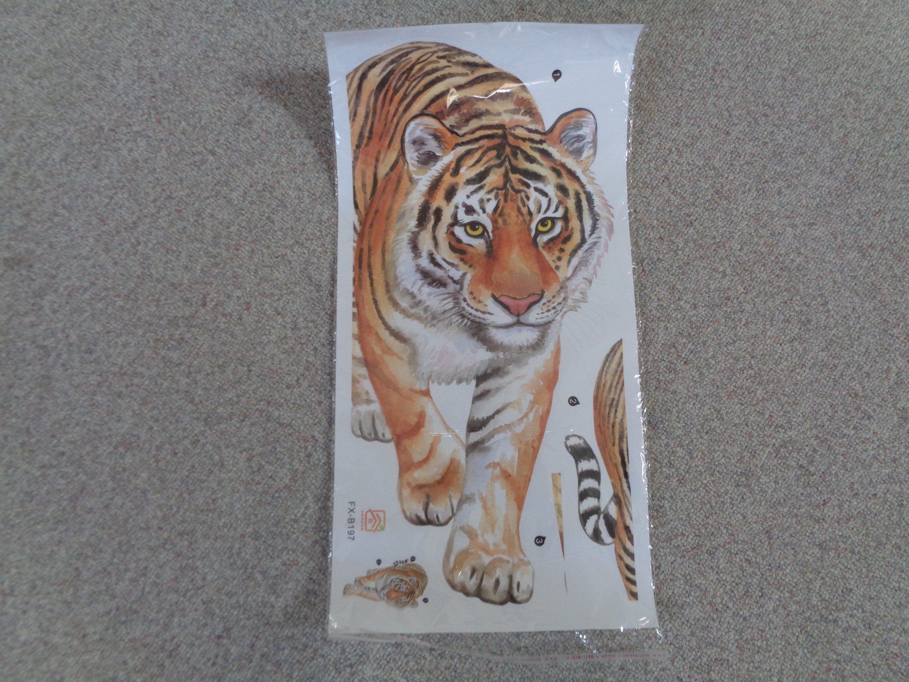 Sticker: Stehender Tiger Wandtattoo 57x30 cm – Nuovo e nell'imballaggio originale da Langenbruck venduto da Gumsi 1