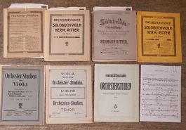 16 Notenhefte Viola-Orchesterstudien