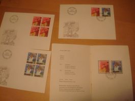 CH 1981 FDC Serie 4er und PTT Blatt AB NUR 50 RP