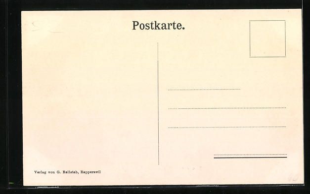 Cartoline postali: Hurden b. Rapperswil, Ufer mit Bootspart – Usato da Berlin venduto da bartko-reher 1