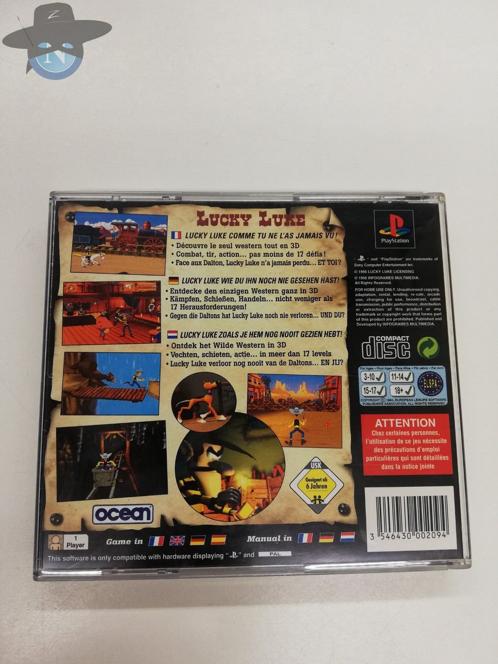 Sony Giochi: Lucky Luke / Sonyx Playstation 1 PS1 – Usato da St. Gallen venduto da zorro_dc 1
