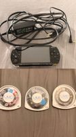 Sony PSP 1000 Konsole mit Ladekabel und 3 Games