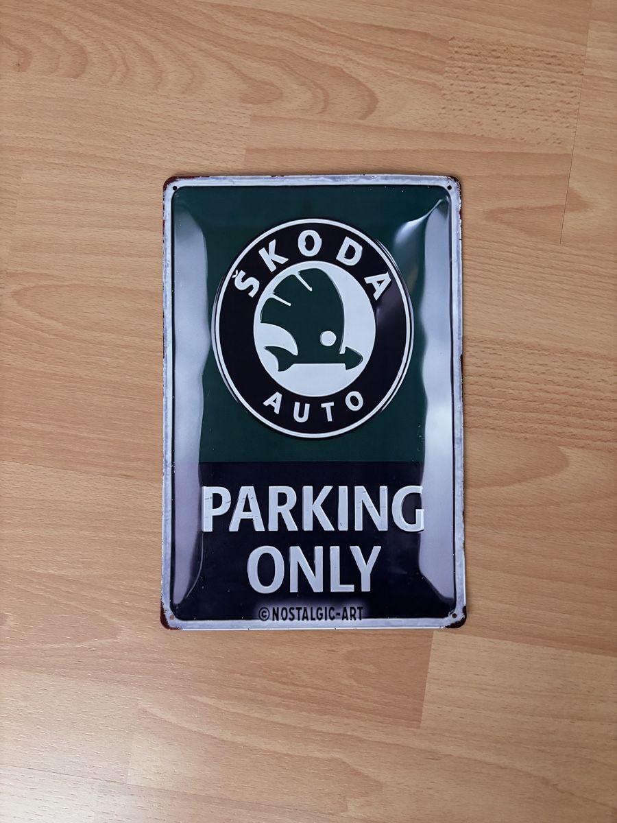 Tutte le decorazioni: Blechschild Skoda Auto Parking Only Retro neu – Usato da Embrach venduto da BGLD7210