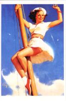 Postkarte "Pin-up".