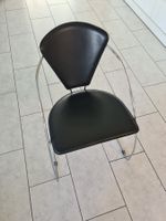 6 schicke Lederstühle, Made in Italy, Chrom