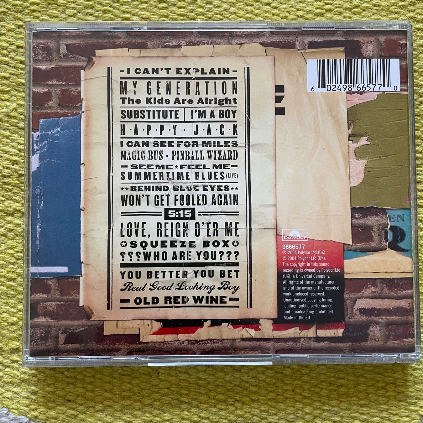 CDs: THE WHO-THEN AND NOW – Gebraucht aus Rorschacherberg von CD-Roli 1