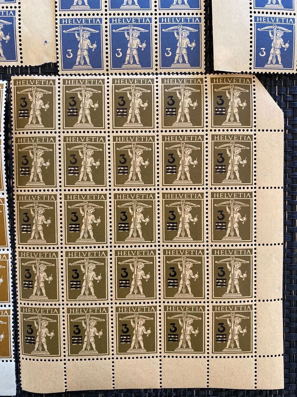 Alle Briefmarken: Bogen Sammlung Tellknabe Nr. 132 180 182 postfrisch ** – Neu (gemäss Beschreibung) aus Wil SG von Chefsugus 4