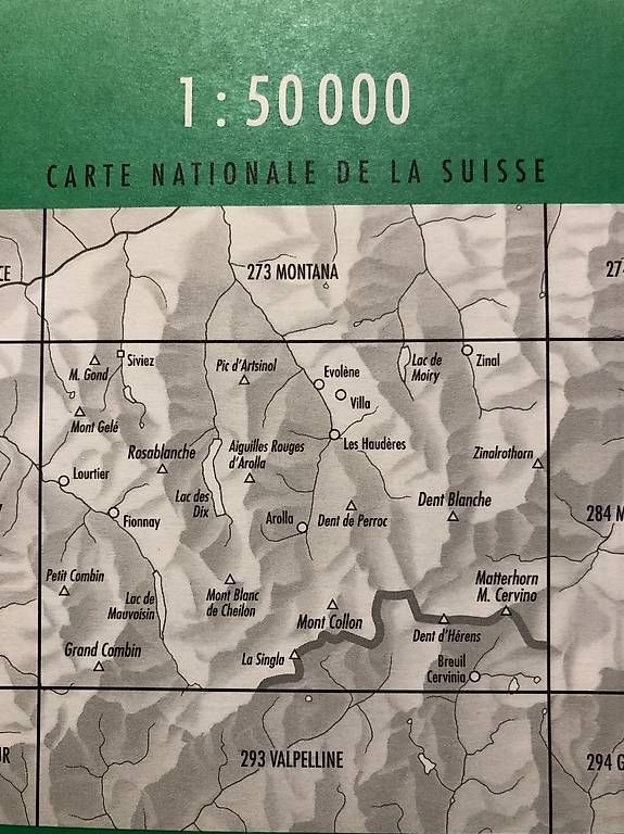 Cartine & Atlanti: Landeskarte Arolla 1:50000 – Usato da Kirchberg BE venduto da lostchild 1