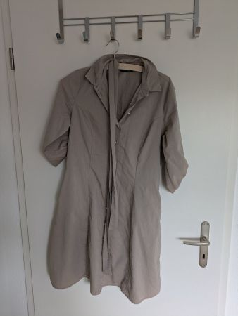 Businesskleid Beige mit Gurt Gr. 38