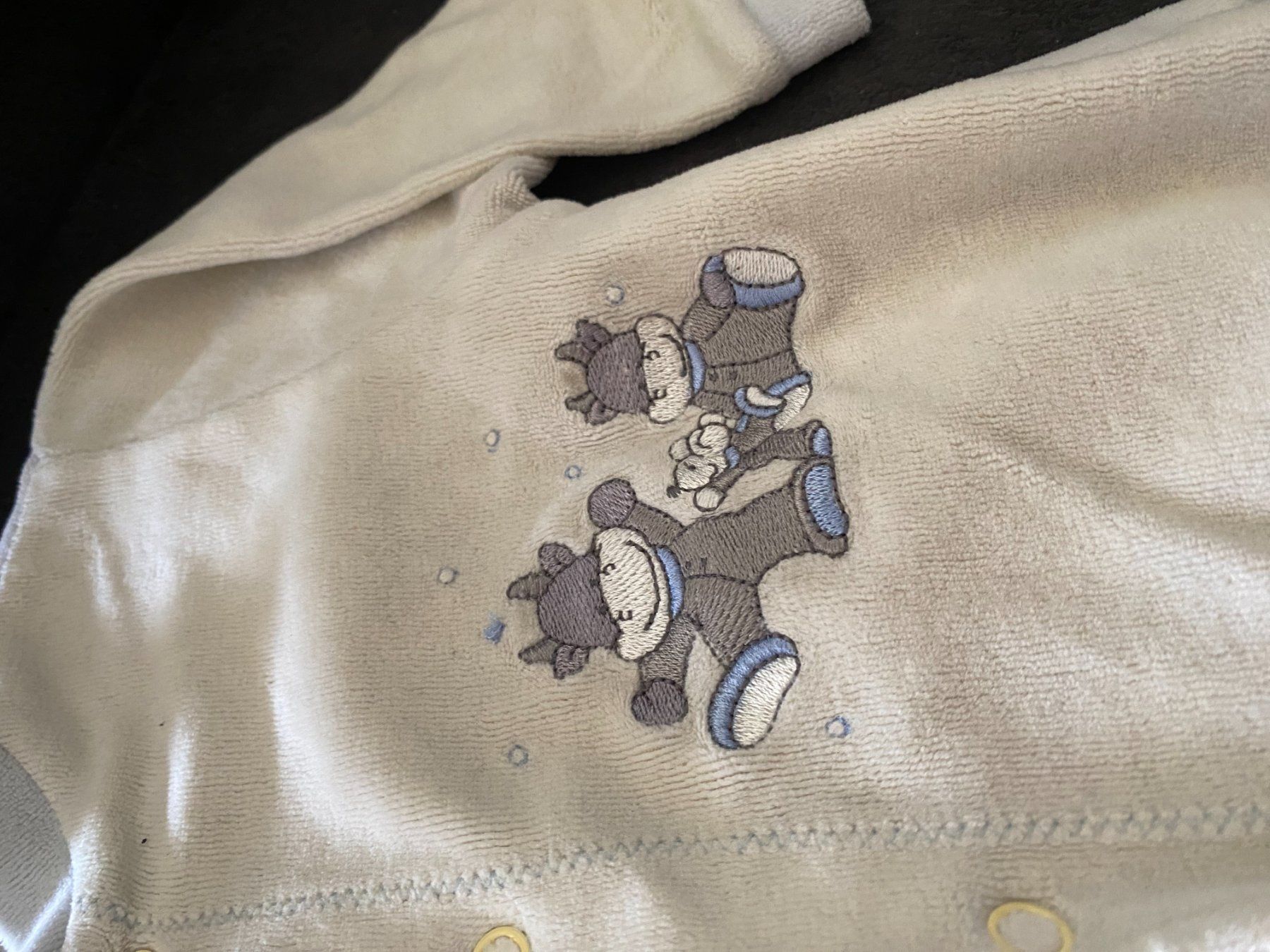 Strampler: Smile Strampler Grösse 68  hellblau/beige – Gebraucht aus Allenwinden von Obalu 2