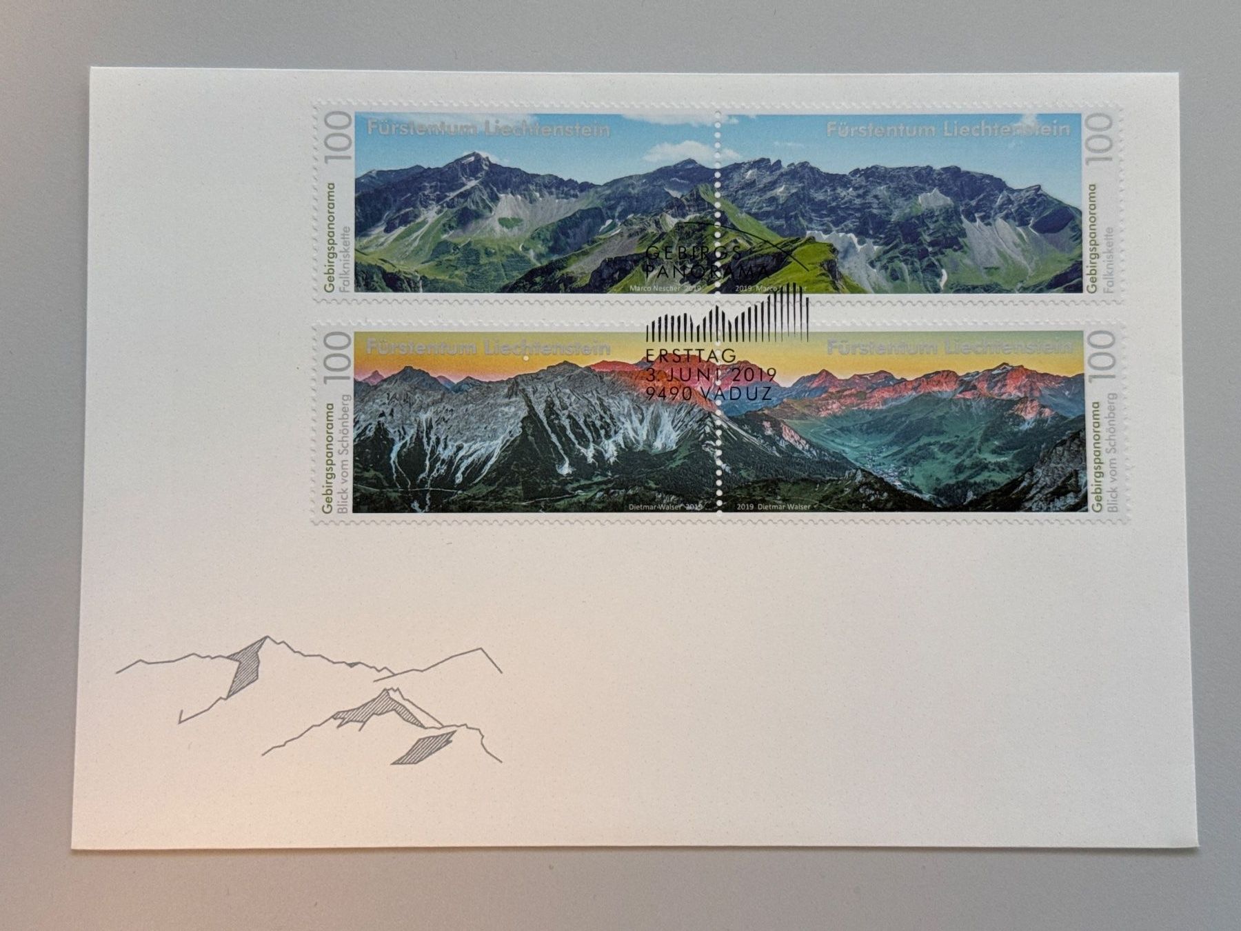 Tutti i francobolli: 2019 Gebiergspanorama Erstags-Stempel – Usato da Küssnacht am Rigi venduto da POSTOMASTER