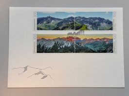 2019 Gebiergspanorama Erstags-Stempel
