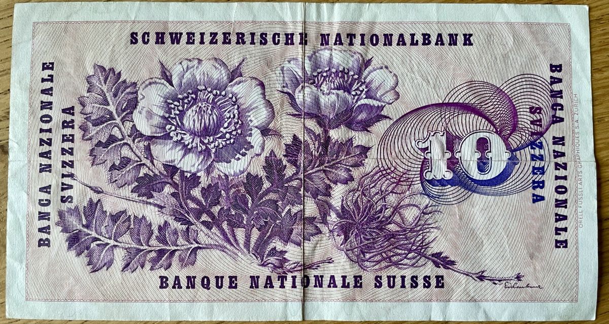 Banconote: Schweizer Banknoten fünfte Serie – Usato da Winterthur venduto da Susiundreini 5