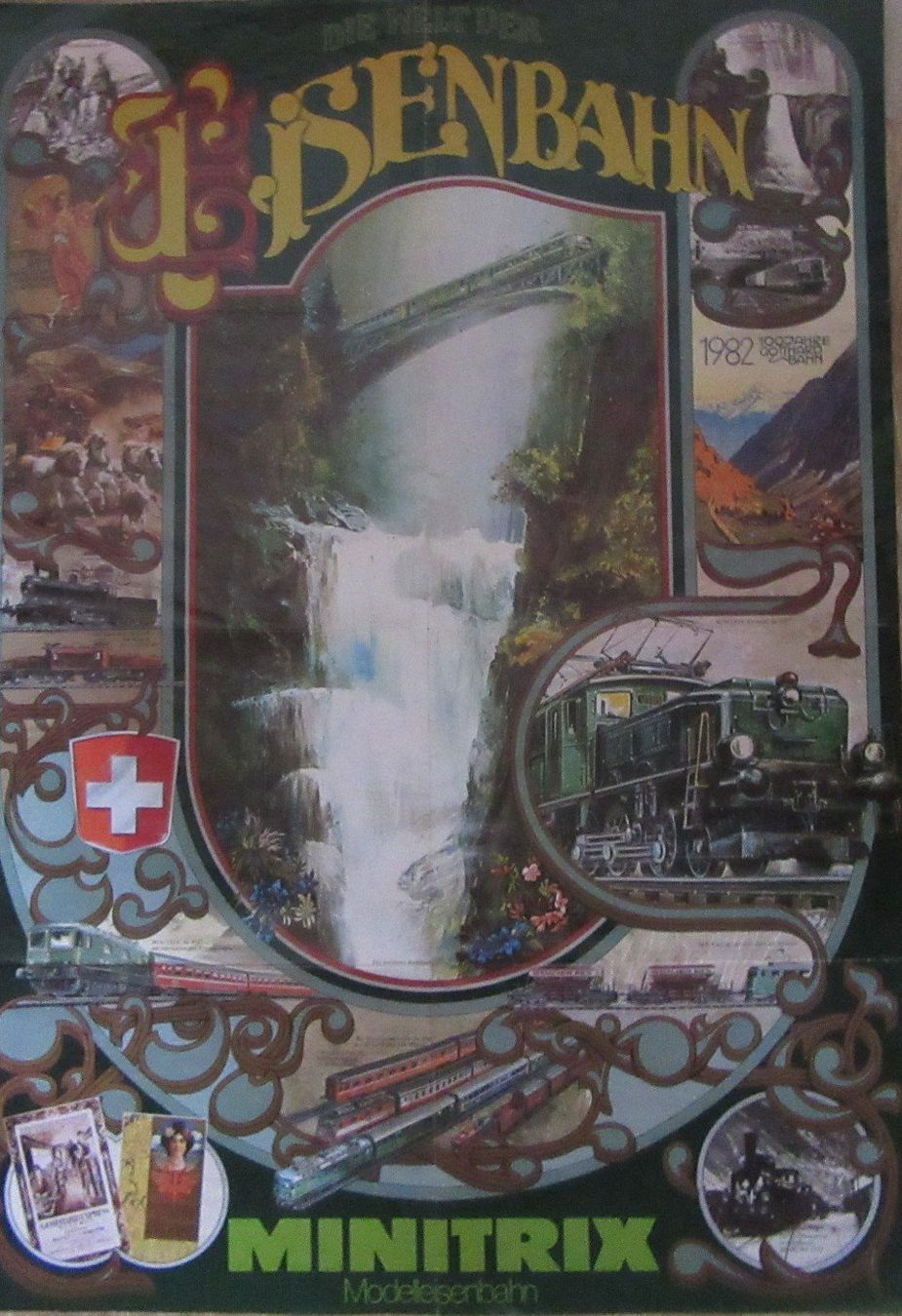 Trix Modelleisenbahnen: Minitrix Eisenbahn Plakat 1982 – Gebraucht aus Rüdtligen von Carfield04