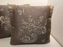2 Designers Guild Kissen Seide 40x40