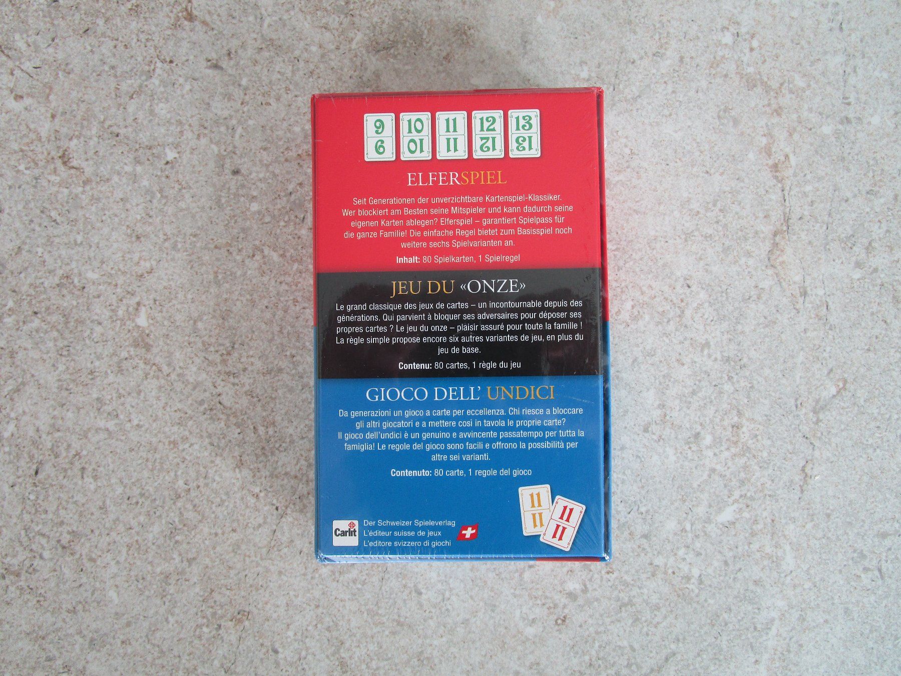 Carlit Giochi: Spiele, Elfer-Spiel – Nuovo e nell'imballaggio originale da Grenchen venduto da Bass25 1